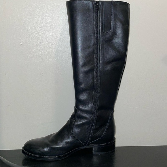 ECCO Hobart Tall Leather 3 Buckle Riding Boots.  Size 8.5. - Picture 7 of 14